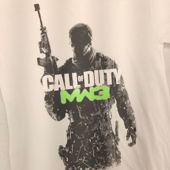 Call of Duty MW3 Short Sleeve Crew Neck Graphic T Shirt Mens Size S White - Picture 4 of 9
